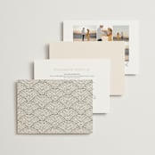 "Floral mosaic" - Wedding Invitations in Sand by GeekInk Design - Back of Card Options