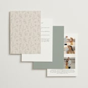 "Soft Arch" - Wedding Invitations in Sage by Erica Krystek - Back of Card Options