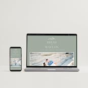 "Soft Arch" - Wedding Invitations in Sage by Erica Krystek - FREE Wedding Website