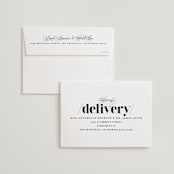 "Big Date" - Wedding Invitations in Ivory by Anastasia Makarova - FREE Recipient Addressing