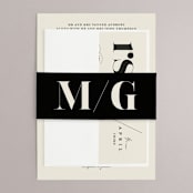 "Big Date" - Wedding Invitations in Ivory by Anastasia Makarova - Assembled
