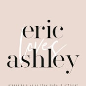 "Loved" - Wedding Invitations in Champagne by Angela Garrick - Close-Up