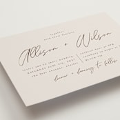 "Love Note" - Wedding Invitations in Ecru by AK Graphics - Detail