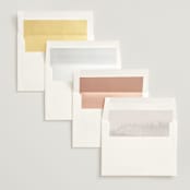 "Love Note" - Wedding Invitations in Ecru by AK Graphics - Envelope Liner Options