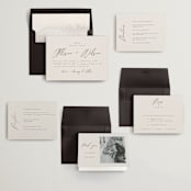 "Love Note" - Wedding Invitations in Ecru by AK Graphics - Invitation Suite
