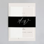 "Timeless" - Wedding Invitations in Taupe by Leah Bisch - Assembled