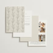 "Etched Frame" - Wedding Invitations in Eggshell by Robert and Stella - Back of Card Options