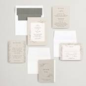 "Etched Frame" - Wedding Invitations in Eggshell by Robert and Stella - Invitation Suite