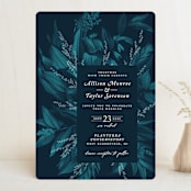 "Moonlit Garden" - Wedding Invitations in Twilight by GeekInk Design - Front