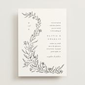 "Floral Cascade" - Wedding Invitations in Alpine by Pixel and Hank - Front