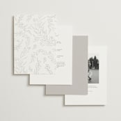 "Floral Cascade" - Wedding Invitations in Alpine by Pixel and Hank - Back of Card Options
