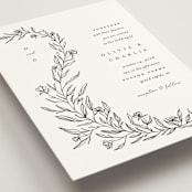"Floral Cascade" - Wedding Invitations in Alpine by Pixel and Hank - Detail