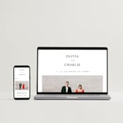 "Floral Cascade" - Wedding Invitations in Alpine by Pixel and Hank - FREE Wedding Website