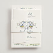 "Vineyard Love" - Wedding Invitations in Summer by Petra Kern - Assembled with Belly Band