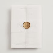 "Vineyard Love" - Wedding Invitations in Summer by Petra Kern - Assembled with Vellum Wrap and Wax Seal