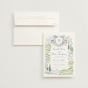 "Vineyard Love" - Wedding Invitations in Summer by Petra Kern - Invitation with Envelope