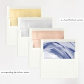 "Blissful Blooms" - Wedding Invitations in Celestial by Grace Kreinbrink - Envelope Liner Options