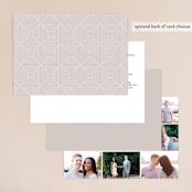 "Cummings" - Wedding Invitations in Cotton by Amy Kross - Back of Card