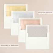 "Cummings" - Wedding Invitations in Cotton by Amy Kross - Envelope Liner Options