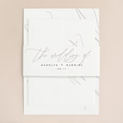 "Cummings" - Wedding Invitations in Cotton by Amy Kross - Assembled