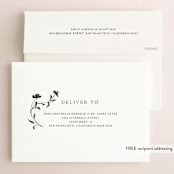 "Floral Union" - Wedding Invitations in Black Sugar by Pati Cascino - FREE Recipient Addressing