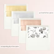 "Floral Union" - Wedding Invitations in Black Sugar by Pati Cascino - Envelope Liner Options
