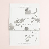 "Floral Union" - Wedding Invitations in Black Sugar by Pati Cascino - Assembled