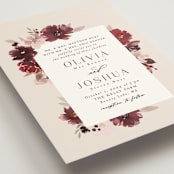 "Emyn" - Wedding Invitations in Burgundy by Itsy Belle Studio - Detail