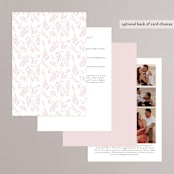 "Gathered" - Wedding Invitations in Blossom by Kimberly FitzSimons - Back of Card