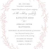 "Gathered" - Wedding Invitations in Blossom by Kimberly FitzSimons - Close-Up