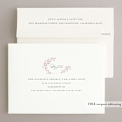 "Gathered" - Wedding Invitations in Blossom by Kimberly FitzSimons - FREE Recipient Addressing