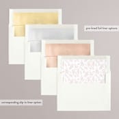 "Gathered" - Wedding Invitations in Blossom by Kimberly FitzSimons - Envelope Liner Options