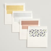 "Wildflower Trellis" - Wedding Invitations in Iris by Everett Paper Goods - Envelope Liner Options