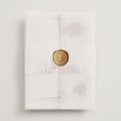 "autumn fest" - Wedding Invitations in Autumn by Phrosné Barwood - Assembled with Vellum Wrap and Wax Seal