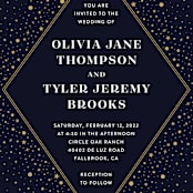 "Magical Day" - Wedding Invitations in Navy by katrina gem - Close-Up
