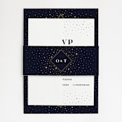 "Magical Day" - Wedding Invitations in Navy by katrina gem - Assembled