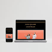 "love love love" - Wedding Invitations in Onyx by Robert and Stella - FREE Wedding Website