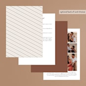 "Delicate Names" - Wedding Invitations in Buttercream by Jessica Williams - Back of Card