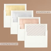 "Delicate Names" - Wedding Invitations in Buttercream by Jessica Williams - Envelope Liner Options