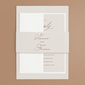 "Delicate Names" - Wedding Invitations in Buttercream by Jessica Williams - Assembled