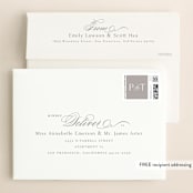 "calisson" - Wedding Invitations in Mist by chocomocacino - FREE Recipient Addressing
