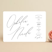 "Us" - Wedding Invitations in Tuxedo by Leah Bisch - Front