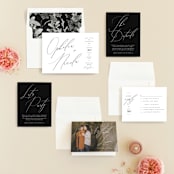 "Us" - Wedding Invitations in Tuxedo by Leah Bisch - Invitation Suite