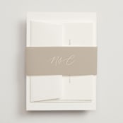"spiku" - Wedding Invitations in Pearl by chocomocacino - Assembled with Belly Band