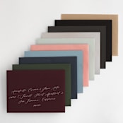 "Winter Flourish" - Wedding Invitations in Petal Pink by Annie Clark - Colored Envelopes Available