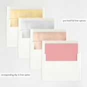 "Winter Flourish" - Wedding Invitations in Petal Pink by Annie Clark - Envelope Liner Options