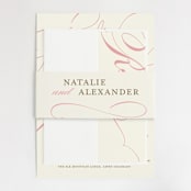 "Winter Flourish" - Wedding Invitations in Petal Pink by Annie Clark - Assembled