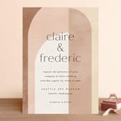 "Arches" - Wedding Invitations in Terracotta by Kelly Schmidt - Front