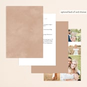 "Arches" - Wedding Invitations in Terracotta by Kelly Schmidt - Back of Card