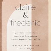 "Arches" - Wedding Invitations in Terracotta by Kelly Schmidt - Close-Up